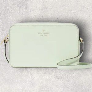 Kate Spade Sienna Refined Grain Leather Crossbody - Lime Frost - NWT